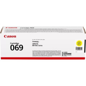 Originales laser TONER CANON 069Y i-SENSYS LBP673 MF752 AMARILLO (5091C002) (1.900 PAG)