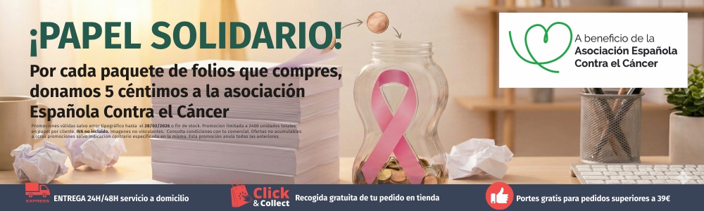 Donación de 5 céntimos por paquete a la Asociación Española contra el Cáncer